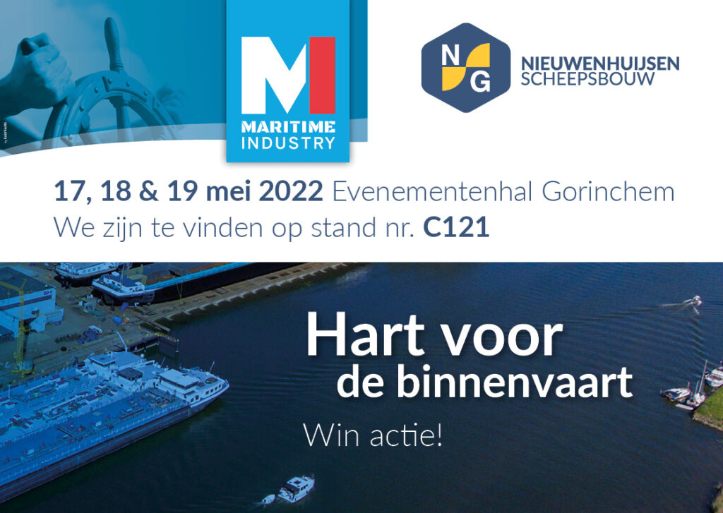 Hart voor de binnenvaart! Schrijf je in voor de Maritime Industry beurs in Gorinchem en doe mee aan onze winactie!
